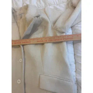 Vintage Jessica London Cream White 100% Wool Long Coat Jacket Size 14 01-0219-0 thumbnail 7