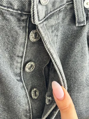 Citizens of Humanity Jolene Jeans 26 Gray Distressed Straight Leg Premium Denim thumbnail 4