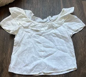 White Off The Shoulder Top thumbnail 1