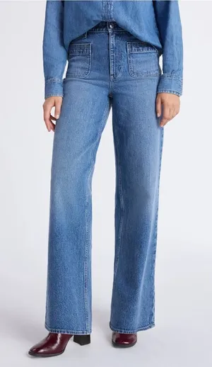 NEW free assembly wide leg jeans thumbnail 1