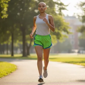 Nike Dri-FIT Tempo Running Shorts Lime Green Blue Women Large 211646-328 thumbnail 14