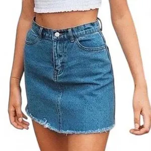 Brandy Melville John Galt Jean Skirt one size thumbnail 1