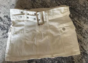 SheIn White cargo skirt thumbnail 1