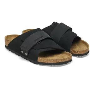 BIRKENSTOCK Kyoto black leather sandals slippers shoes women’s eur 39 new thumbnail 7