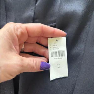 Maeve NEW WITH TAGS Black Deep V Dress medium minimalist‎ classic workwear thumbnail 11