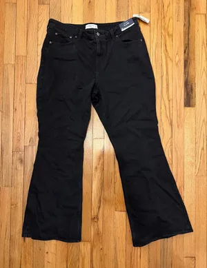 Abercrombie and Fitch Curve Love High Rise Flare Jeans thumbnail 1