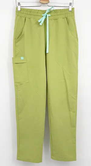 Garde-Malade Womens Matcha Green Cargo Utility Nurse Medical Scrub Pants Size S thumbnail 1