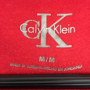 Calvin Klein Performance Womens‎ Red Embroidered Logo Hoodie Sweatshirt Medium thumbnail 5