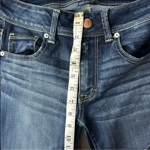 American Eagle Outfitters Deep Blue Flare Jeans thumbnail 5
