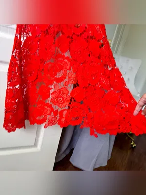 Rococo Sand Eliza‎ Lace Maxi Dress Cutout Blood Orange Small NWT thumbnail 4