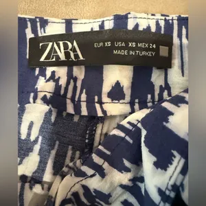 ZARA‎ Knotted Printed Tassel Wrapped Skort Size XS thumbnail 7