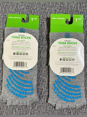 Gaiam Toeless Yoga Socks thumbnail 1