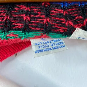 Vintage Boundary Waters Acrylic Fair Isle Boyfriend Grandpa Cardigan Sweater L thumbnail 9