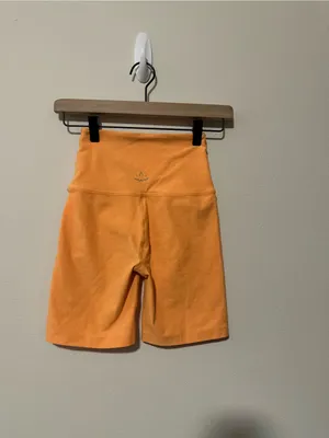 Beyond Yoga Spacedye Keep Pace Biker Shorts Heather citrus orange XS SD5054 thumbnail 3