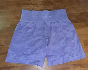Small Light Purple Camo NVGTN Shorts thumbnail 2