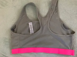 Nike Gray Pink Sports Bra thumbnail 2