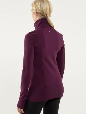 Lululemon Women's Plum Nice Asana Full Zip Activewear Jacket - Size - 12 thumbnail 3