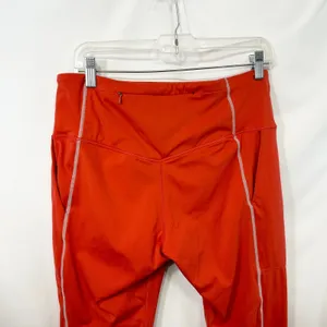 Fabletics Motion365 XL Leggings Full Length High‎ Waisted Reflective Orange 1275 thumbnail 7