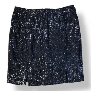 Love on‎ a Hanger Sequined Mini Skirt Juniors Size 7 Black Party thumbnail 1