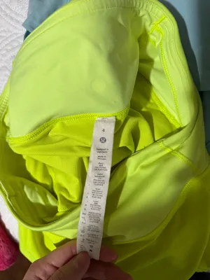 Neon Yellow 4” Speed Up Lululemon Shorts thumbnail 5