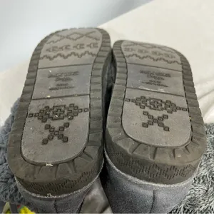 Mul Luks size 10 Grey Knit Women's sweater Boots pull on winter comfy casual thumbnail 8