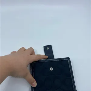 Coach Bi-Fold Black Signature C Canvas & Leather Wallet thumbnail 7