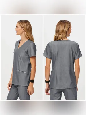 Figs Casma Scrub Top™ Graphite (Size XS) thumbnail 2