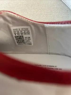 ADIDAS STAN SMITH LO BALLET SHOES, White/Red, size 8, NWOT DISPLAY PAIR thumbnail 12