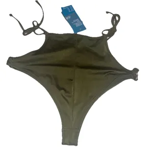 H&M Womens Bikini Bottom Size 10 Olive thumbnail 1