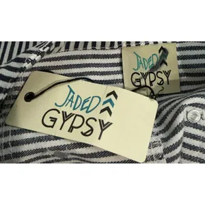 Jaded Gypsy Olivia Navy Striped Harem Drop Crotch Shorts NWT Womens S / M thumbnail 4