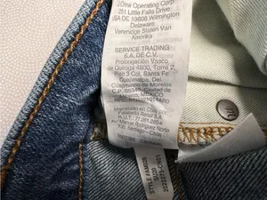 Madewell Women’s Jeans 36x32 Tall Blue Wash Straight Leg Cotton Stretch Denim thumbnail 7