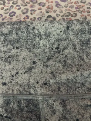 Lululemon Speckled Grey Leggings Motivate Heather Black Ankle Length 6 thumbnail 3