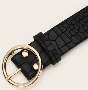 SheIn Crocodile Pattern O-Ring Buckle Belt thumbnail 3