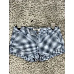 Vintage Y2K Abercrombie & Fitch Gingham Plaid Low Rise Micro Shorts Women Size 2 thumbnail 4