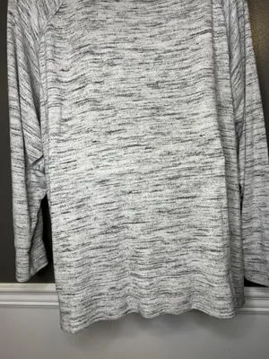 Aerie Sweater Womens XXL Gray Space Dye Knit Raglan Crewneck Pullover Cozy thumbnail 8