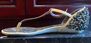 Sam Edelman Studded Embellished Ornate Crystal sandals thumbnail 11