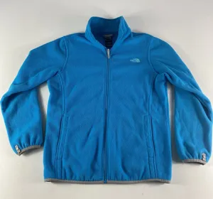 The North Face Jacket Girls XL‎ Full Zip Pockets Blue Fleece Outdoor TNF Youth thumbnail 1