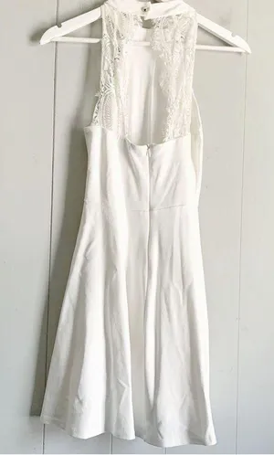 Hometown Girl White Lace Skater Dress S thumbnail 7