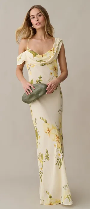 NWT Few Moda Sable Dress size 6 Yellow Floral Sunpetal garden Kourt reformation thumbnail 1