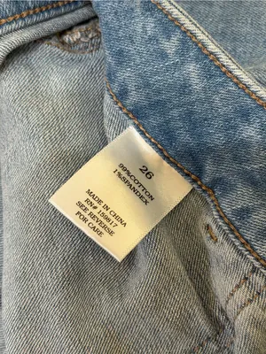 Altar'd State Denim Shorts Size 26 High Rise Cuffed Light Wash Summer thumbnail 3