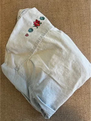 Vintage Disney Store Denim Embroidered Shirt thumbnail 8