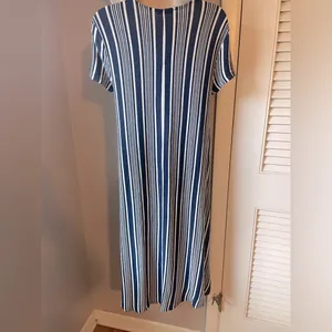Zara‎ Trafaluc Hi-Low Striped Dress Size Small thumbnail 3