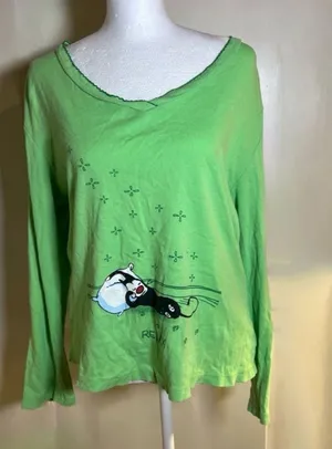 Mutts Organic Tee Green Size XL thumbnail 1