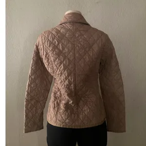 Tommy Hilfiger Women’s M Quilted Jacket Tan Brown Diamond Full Zip Lightweight thumbnail 3