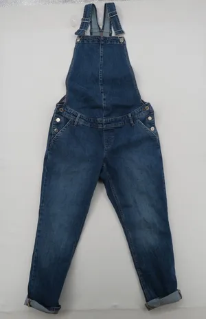 Gap Maternity Denim Overalls Medium Wash Stretch Cotton Blue Size S Small‎ thumbnail 1