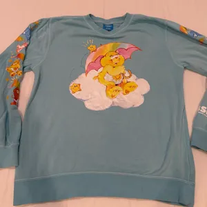 BSR by Sami Ryan Blue Sweatshirt with Care Bear and Cloud Design thumbnail 1