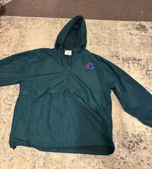 Champion Green Windbreaker Jacket Men's Size XL thumbnail 1