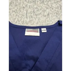 Scrubzone by Landau‎ True Navy V-Neck Medical Scrub Top XSM 70221 NWT thumbnail 4