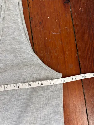 Daily Ritual Heather Gray Sleeveless Drawstring Jumpsuit Size Medium thumbnail 4