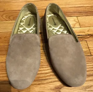Birdies Starling Suede Leather Loafers Latte Slate comfy quilt preppy daily thumbnail 8